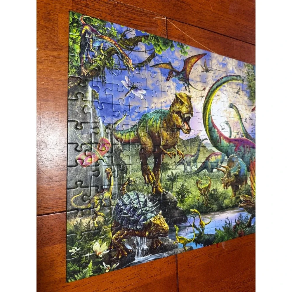 Ravensburger‎ Jigsaw Puzzle Kids 200 XXL Blue Dinosaur Realm of Giants Complete